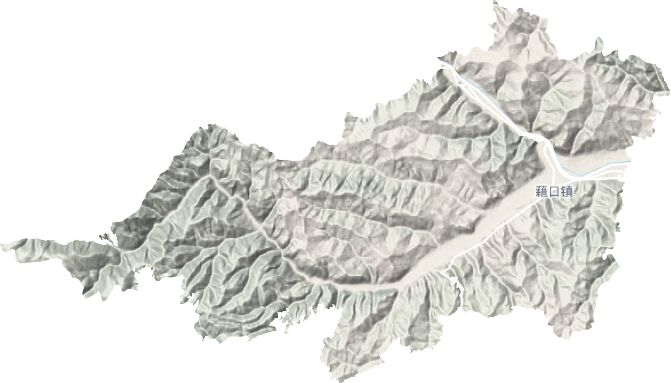 藉口鎮地形圖