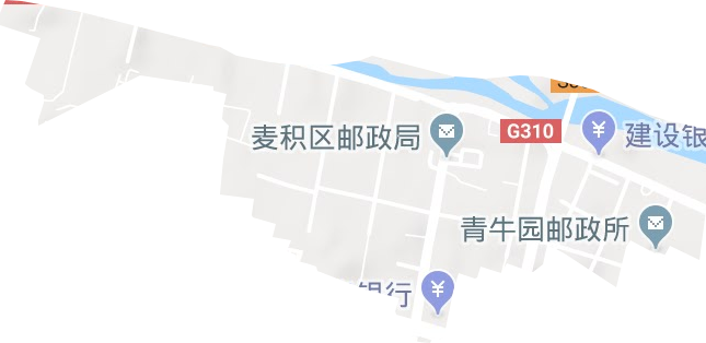 橋南街道地形圖