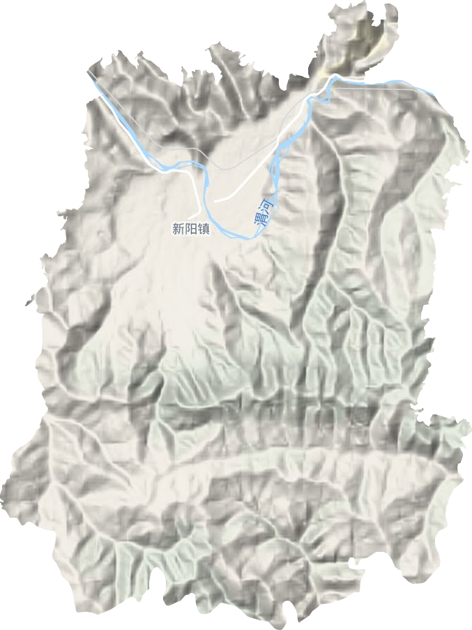 新陽鎮地形圖