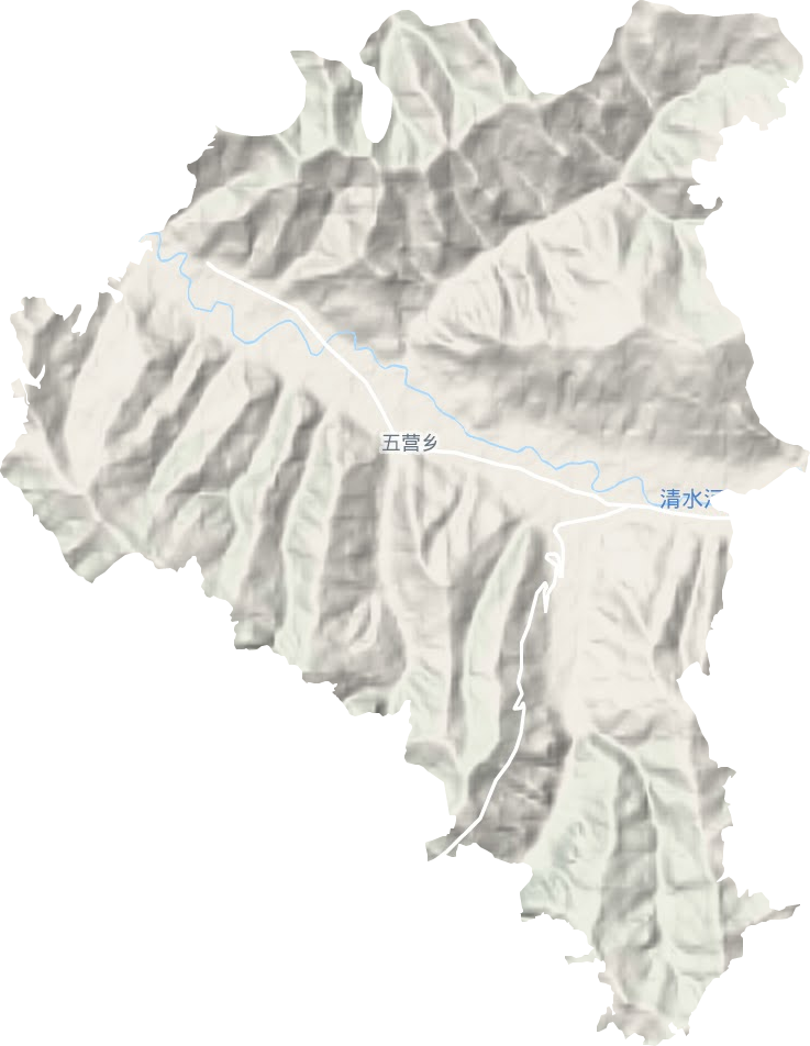 五營鄉地形圖