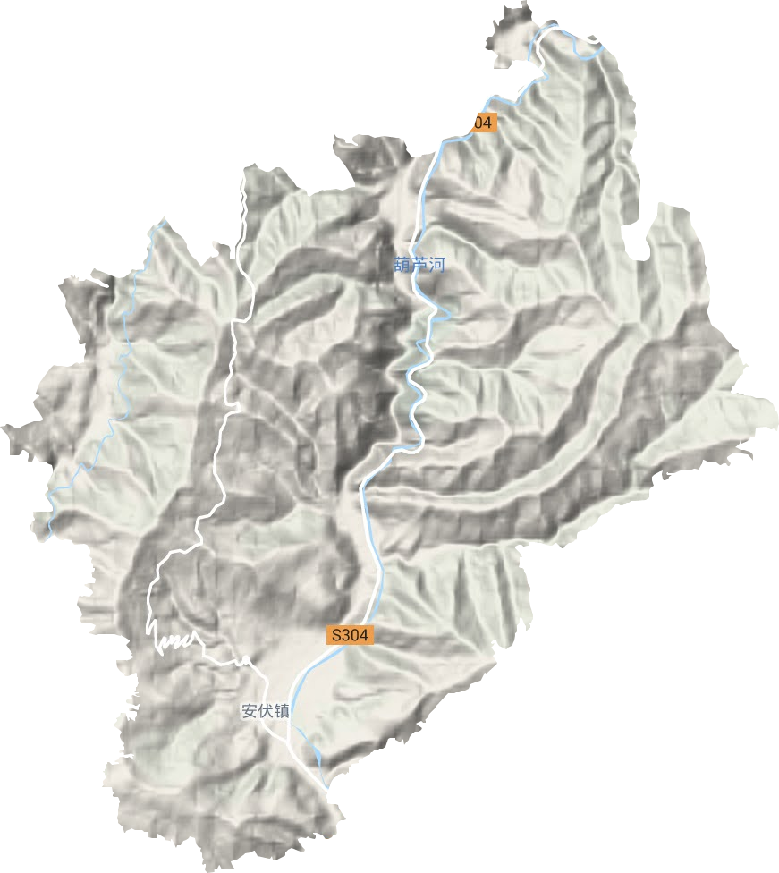 安伏鄉地形圖