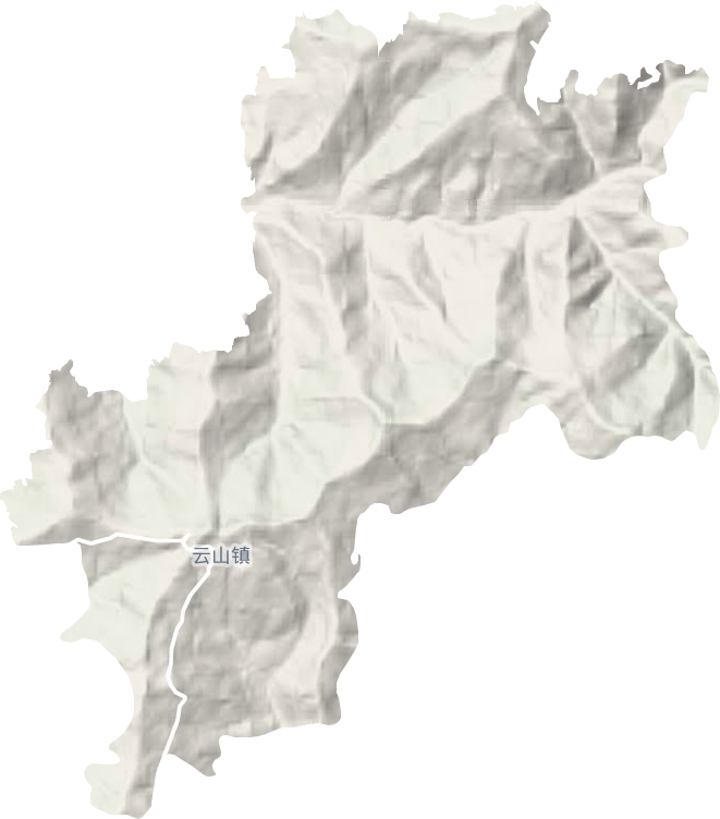 云山鄉地形圖