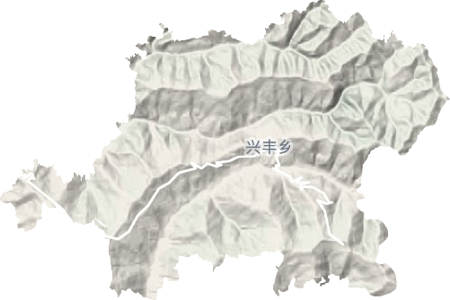 興豐鄉(xiāng)地形圖