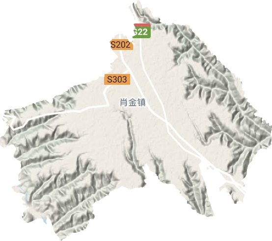 肖金鎮地形圖