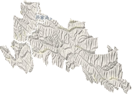 蘆家灣鄉地形圖
