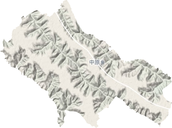 中原鄉地形圖