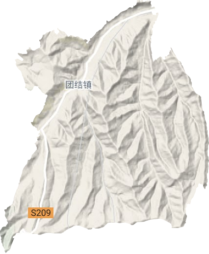 團結鎮地形圖