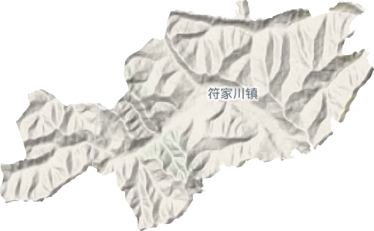 符家川鎮地形圖