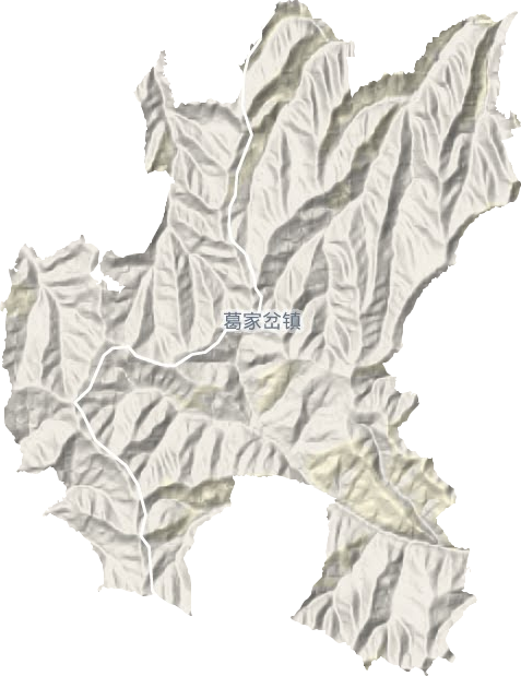 葛家岔鎮(zhèn)地形圖