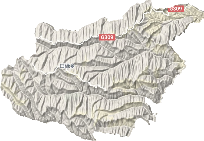 白碌鄉地形圖