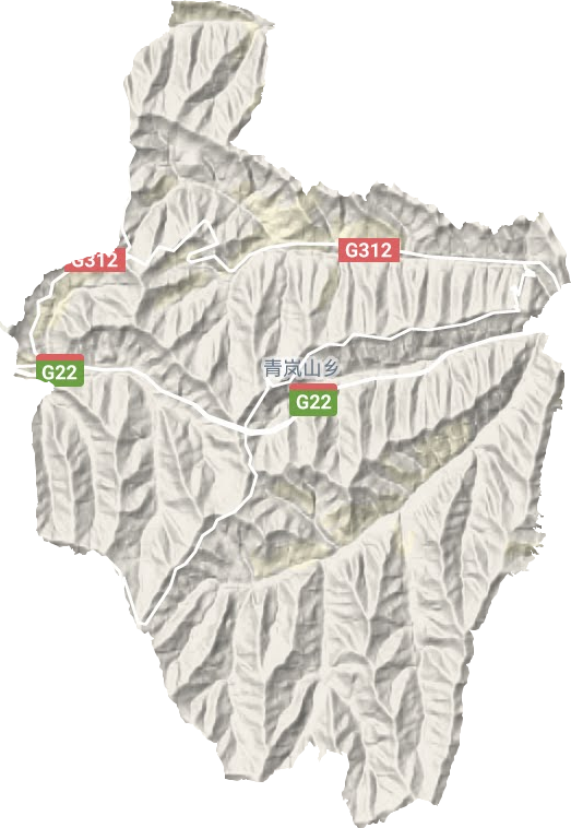 青嵐山鄉(xiāng)地形圖
