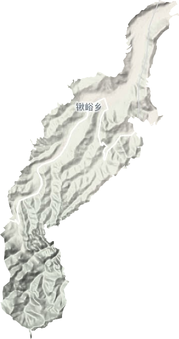 鍬峪鄉地形圖