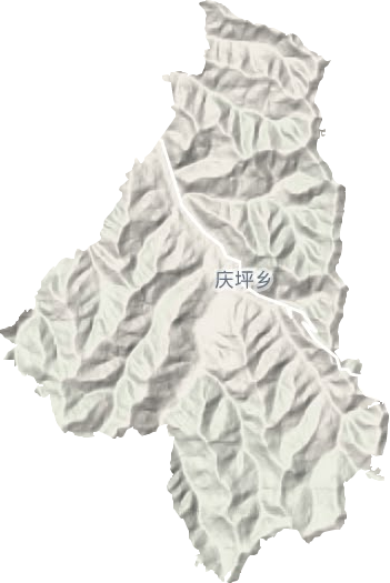 慶坪鄉(xiāng)地形圖