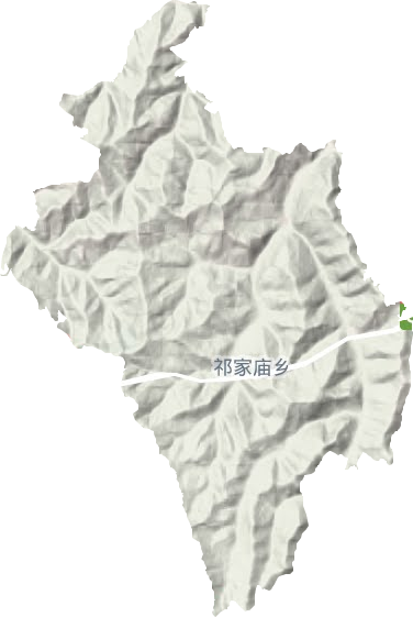 祁家廟鄉(xiāng)地形圖