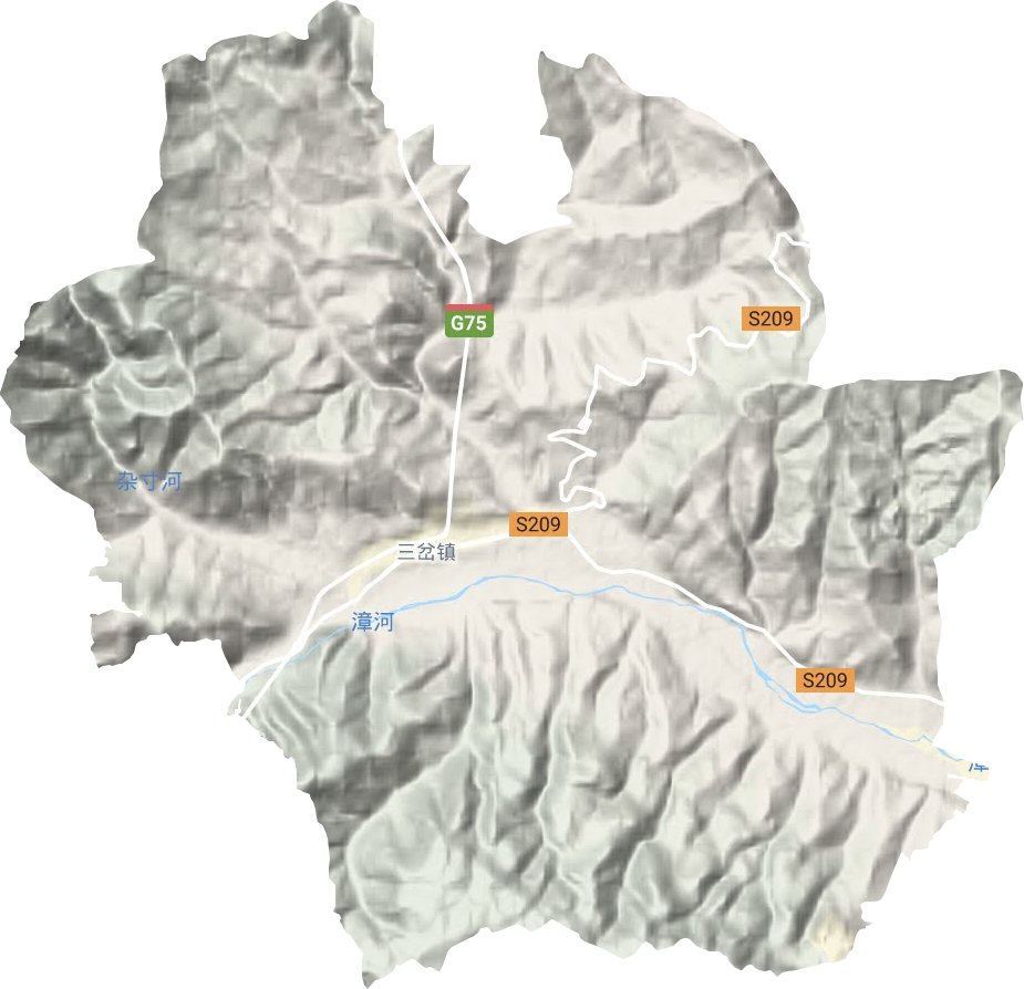 三岔鎮地形圖