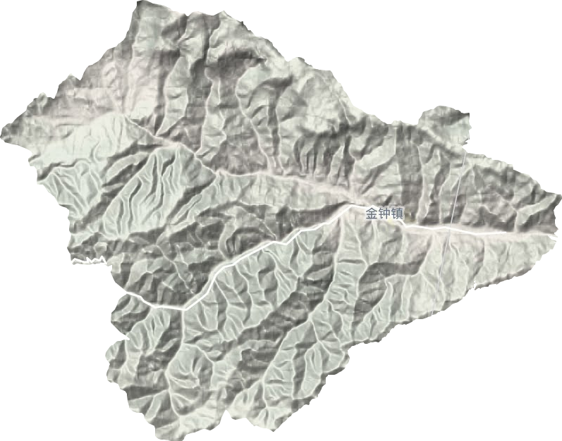 金鐘鎮地形圖