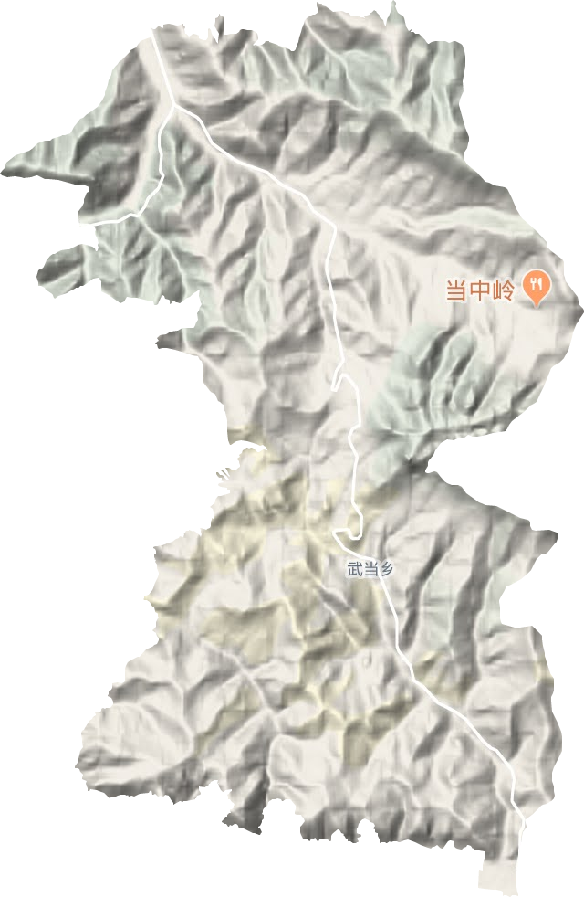 武當鄉地形圖