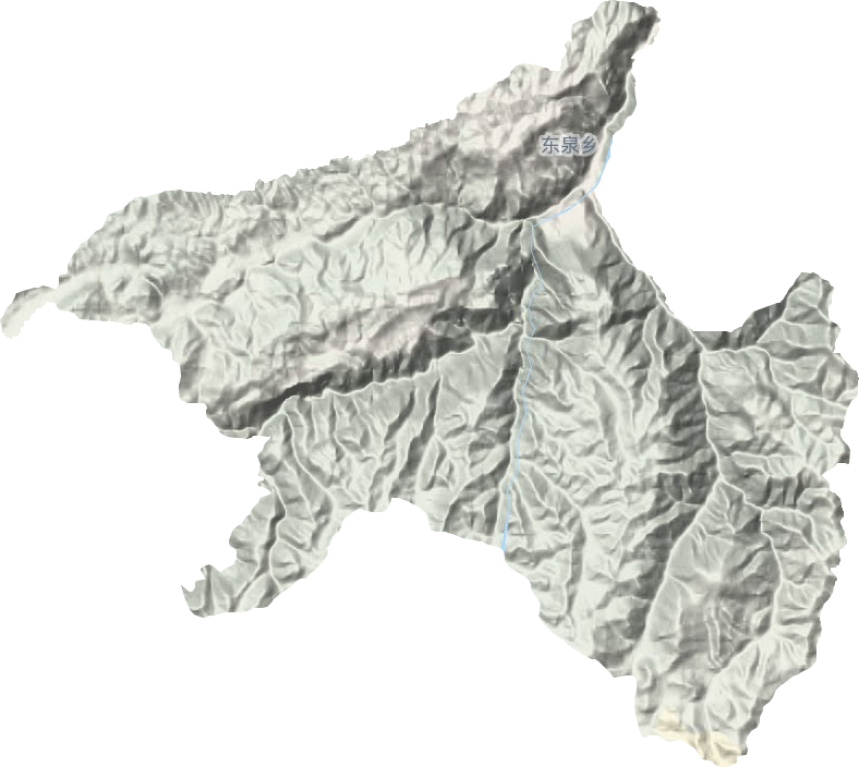 東泉鄉(xiāng)地形圖