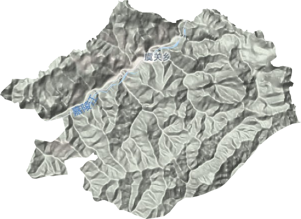 虞關(guān)鄉(xiāng)地形圖