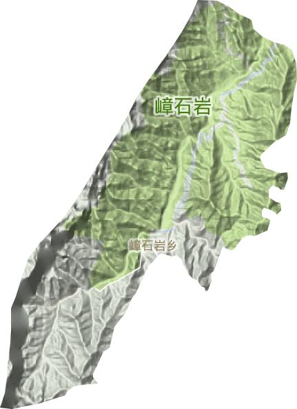 嶂石巖鄉(xiāng)地形圖