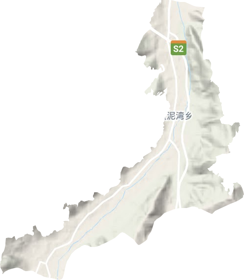 黃泥灣鄉地形圖