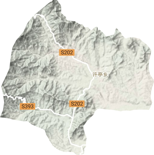 許亭鄉(xiāng)地形圖