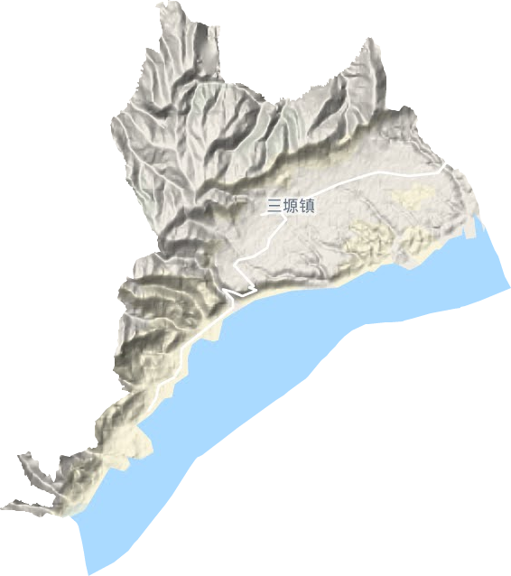 三塬鎮地形圖