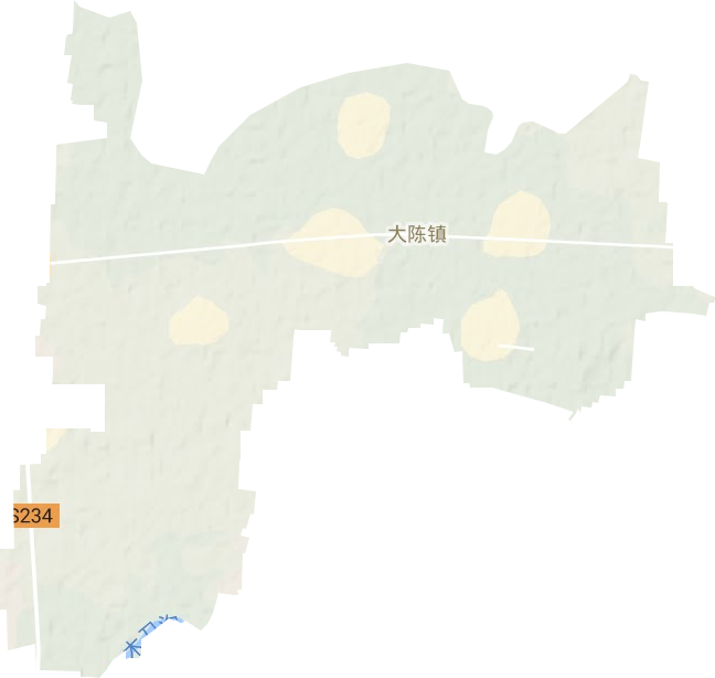 大陳鎮地形圖