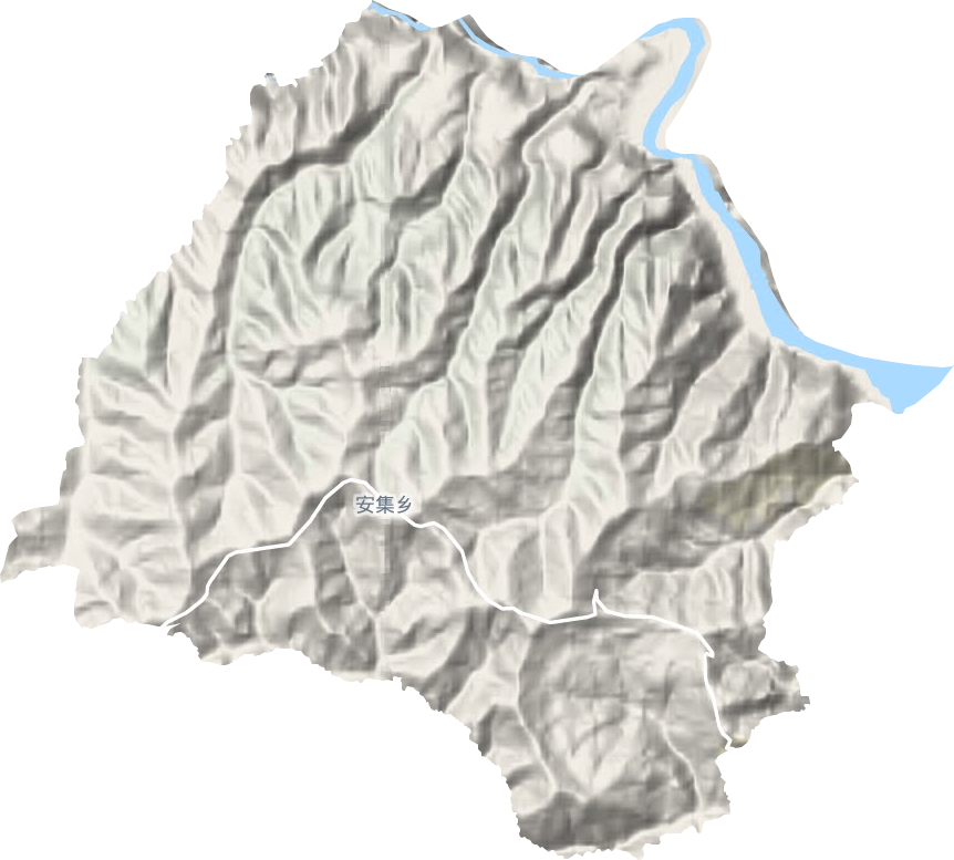 安集鄉(xiāng)地形圖