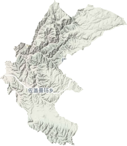 佐蓋曼瑪鄉地形圖