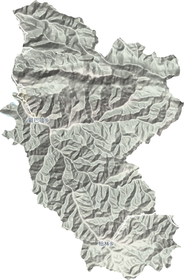 藏巴哇鄉(xiāng)地形圖