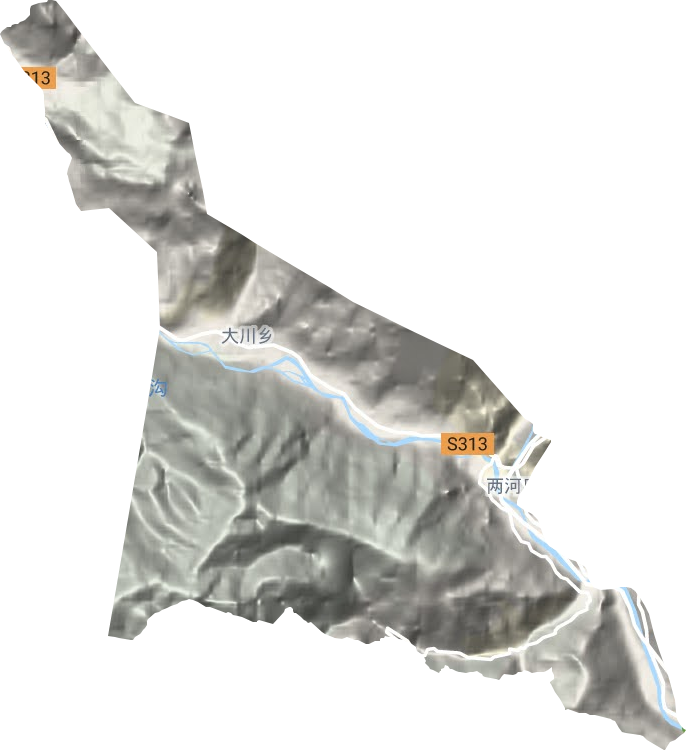 大川鎮地形圖