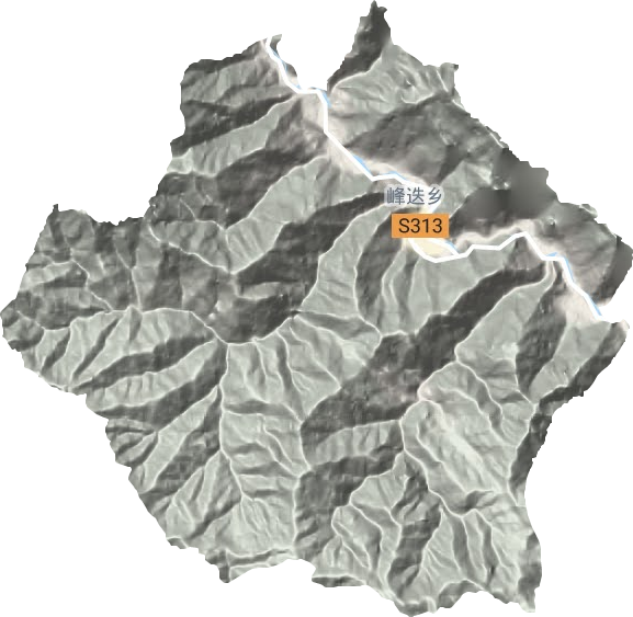 峰迭鎮地形圖