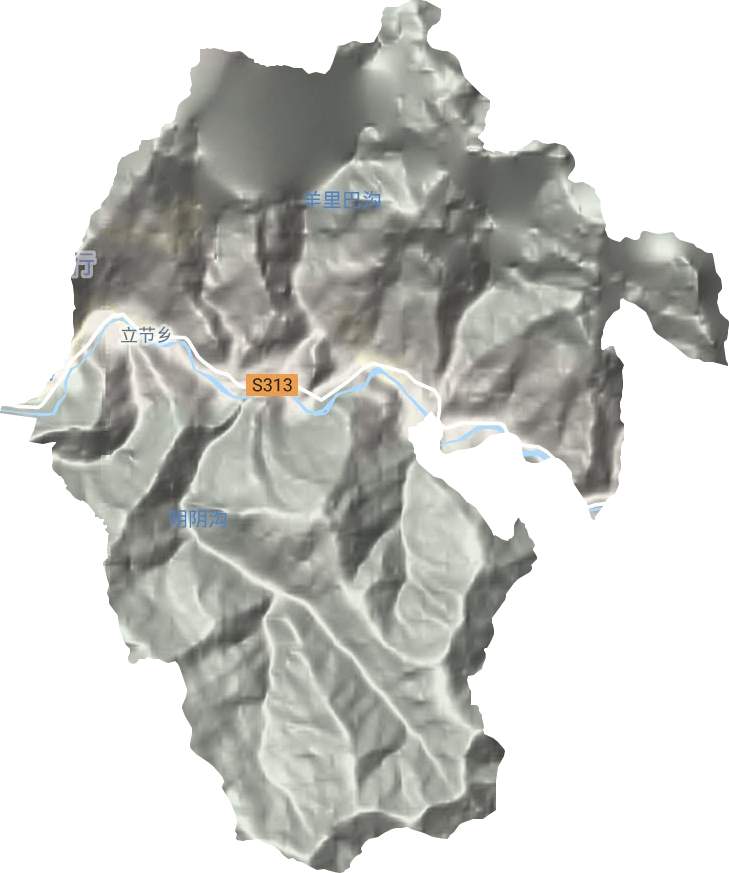 立節(jié)鄉(xiāng)地形圖