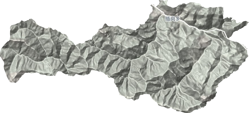 插崗鄉地形圖