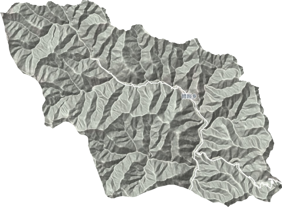 博峪鄉(xiāng)地形圖