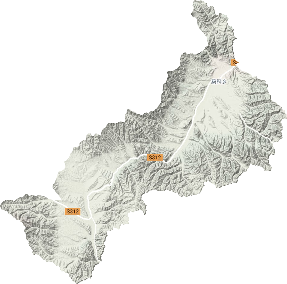 桑科鄉地形圖