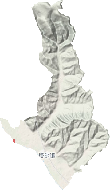 塔爾鎮(zhèn)地形圖