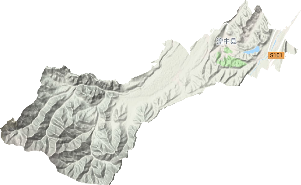 魯沙爾鎮(zhèn)地形圖