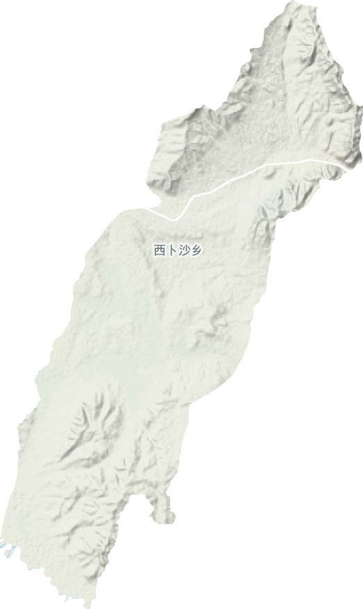 西卜沙鄉地形圖