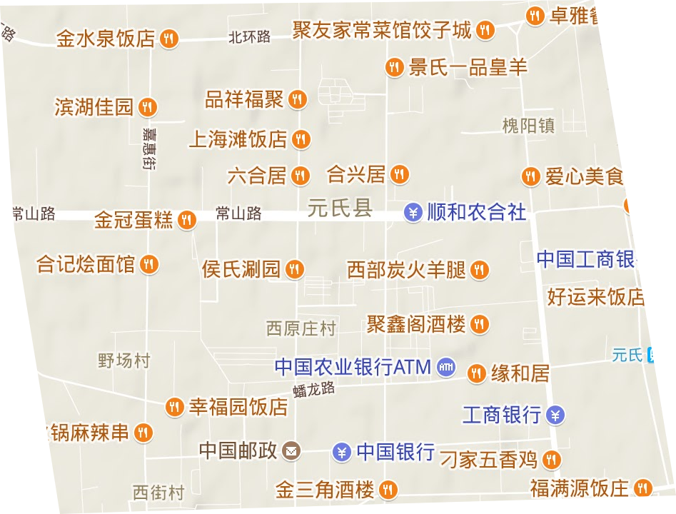 城區街道地形圖