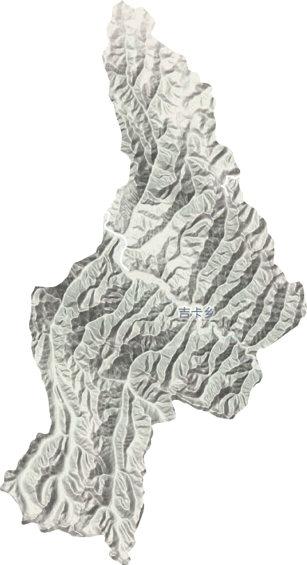 吉卡鄉(xiāng)地形圖