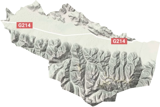 新寨街道地形圖