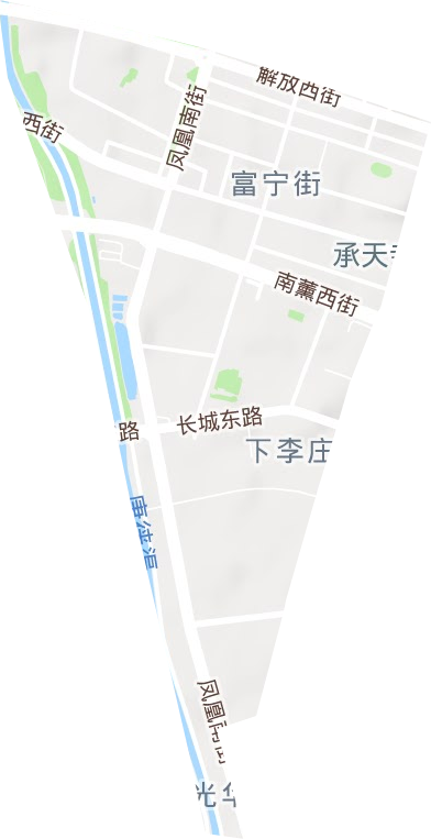 富寧街街道地形圖