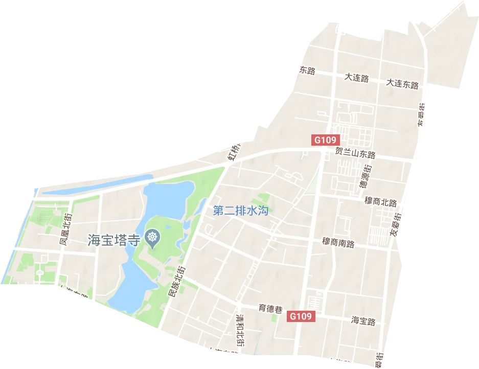 麗景街街道地形圖