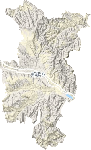 鄭旗鄉地形圖