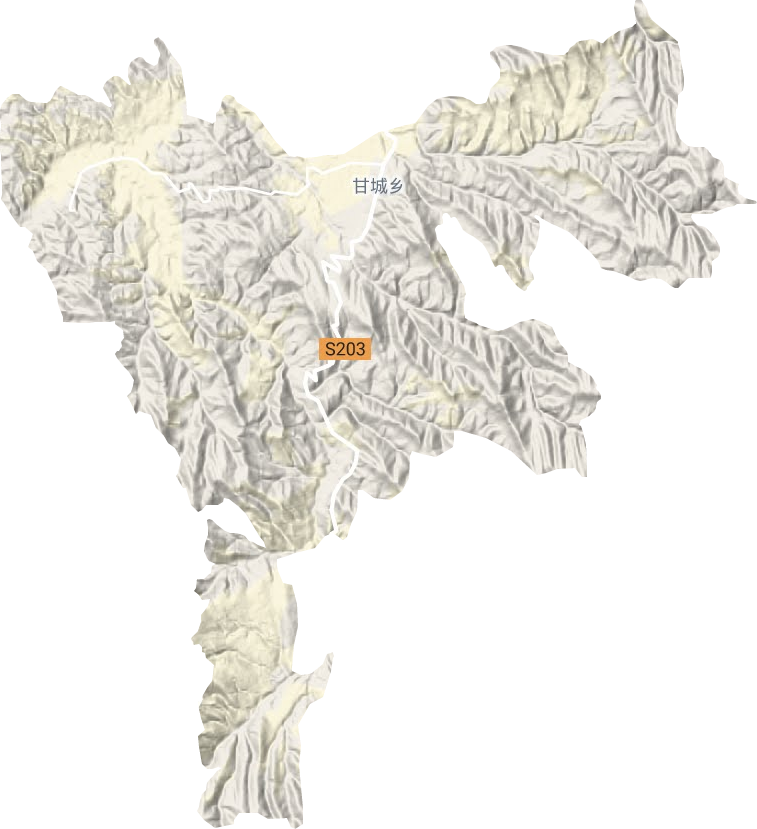 甘城鄉地形圖