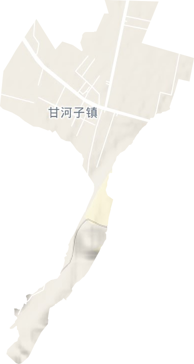 甘河子鎮(zhèn)地形圖