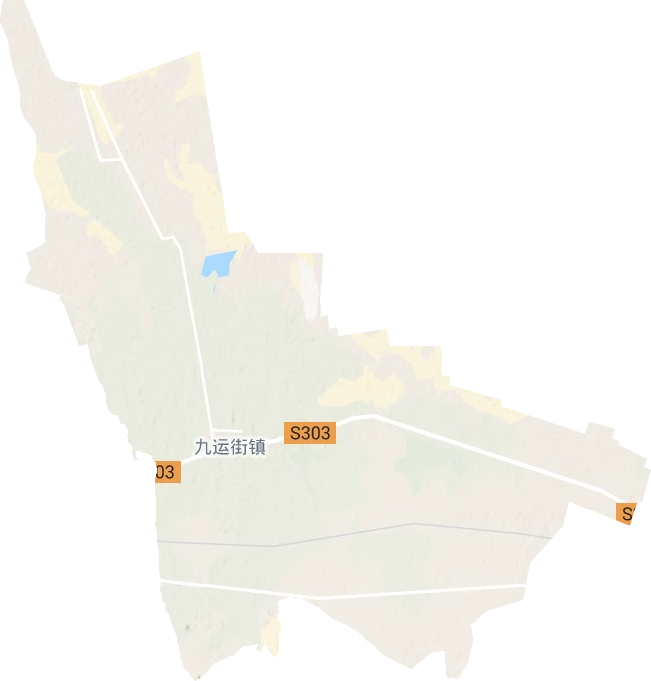 九運街鎮地形圖