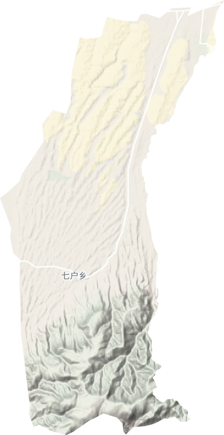 七戶鄉地形圖